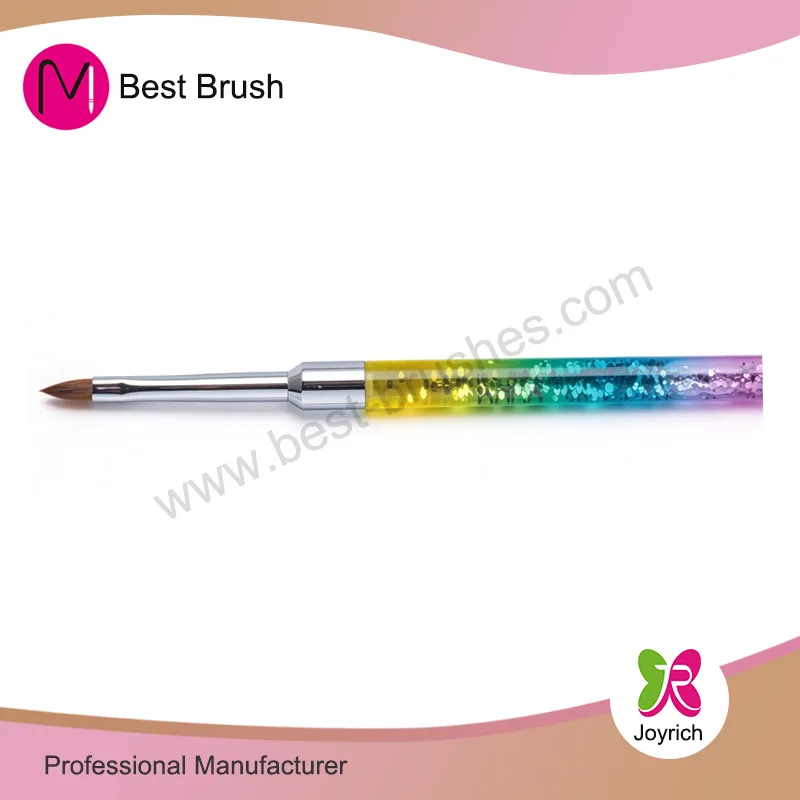 Sparkle Kolinsky 3D Nail Brush အရောင် ၃ ရောင်
