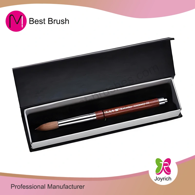 လက်သည်း brush set အတွက်ကြီးမားသောအနက်ရောင်စက္ကူသေတ္တာ