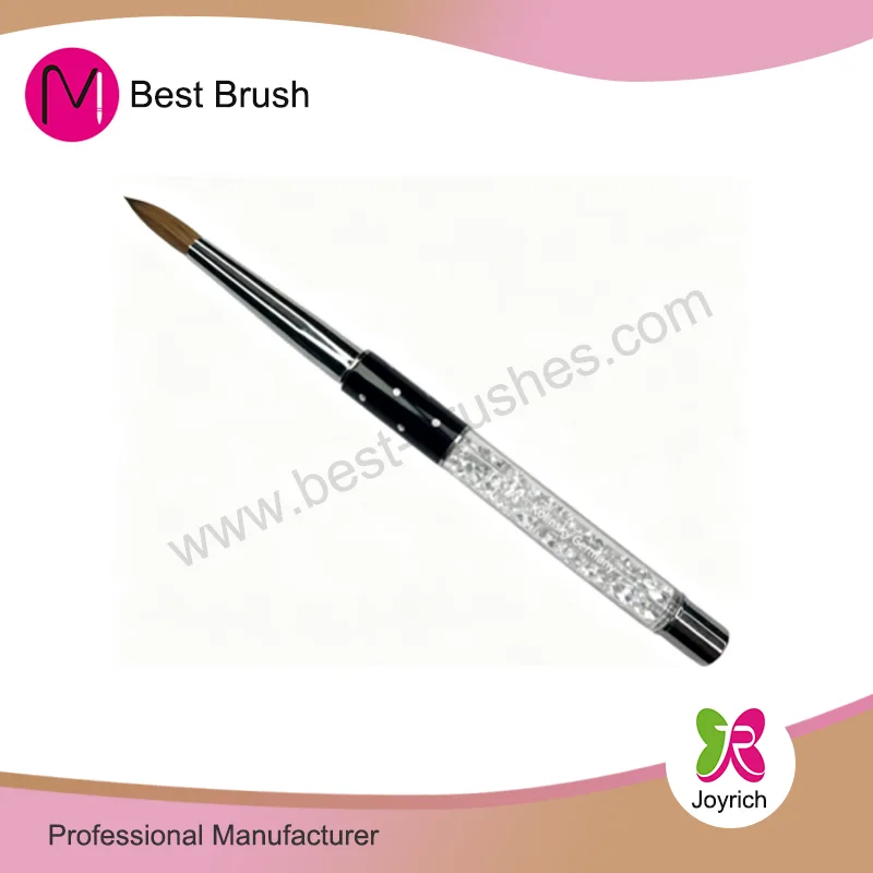 Black Crystal Kolinsky Acrylic Nail Brush