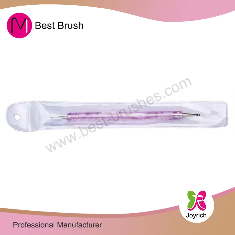 ခရမ်းရောင် acrylic လက်ကိုင် dotting tool ကို