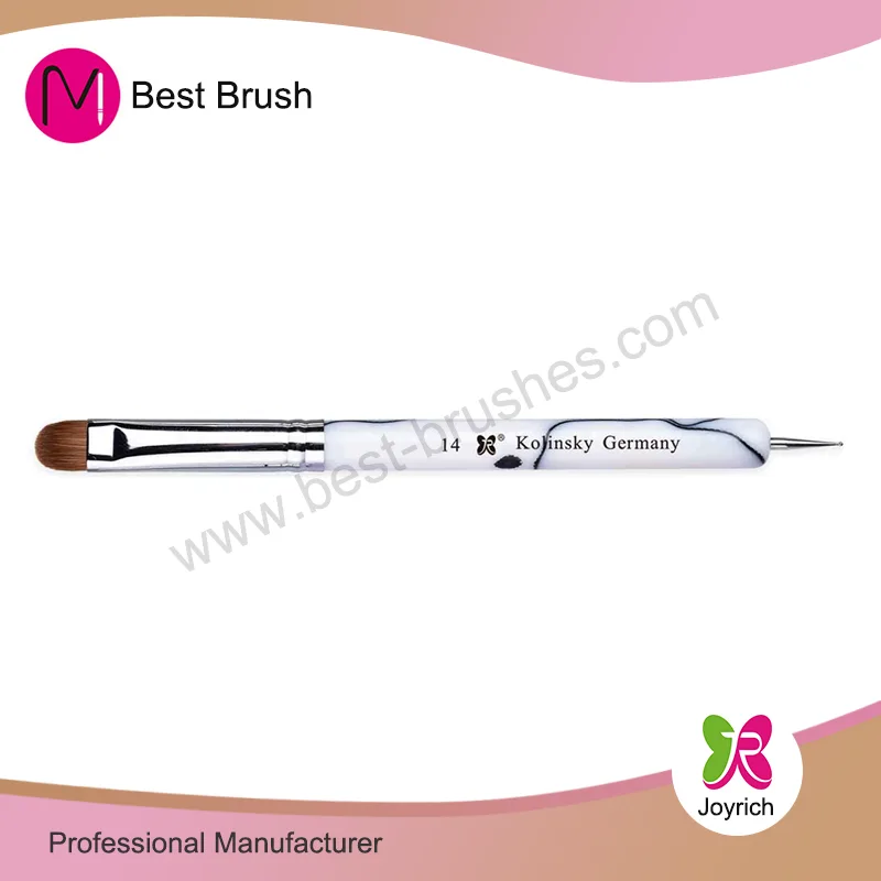 အဖြူရောင် Black Kolinsky French Nail Brush